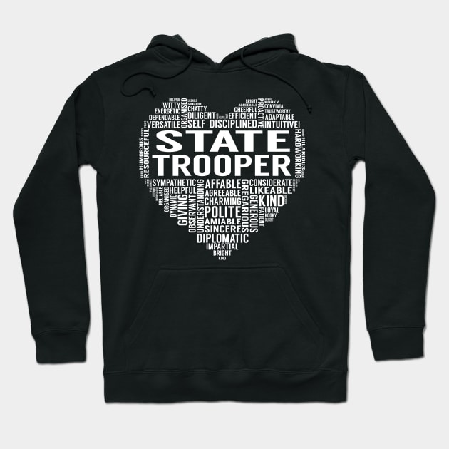 State Trooper Heart Hoodie by LotusTee